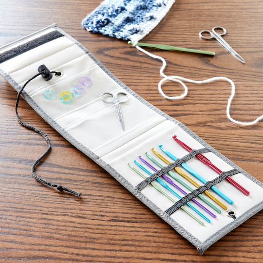 Aluminum Crochet Hook Set in Carry Case by Loops & Threads® Michaels